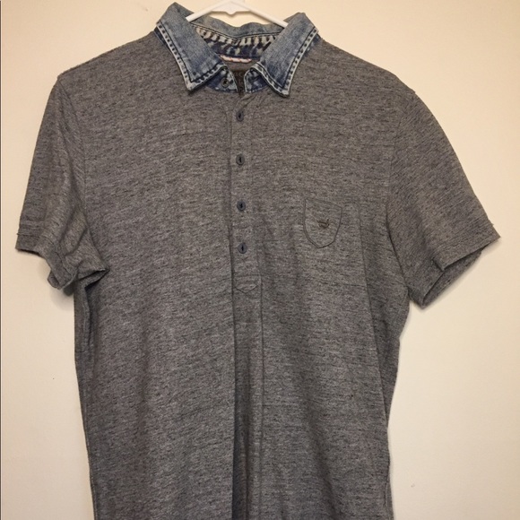 Gray Button Down Shirt - Picture 1 of 4